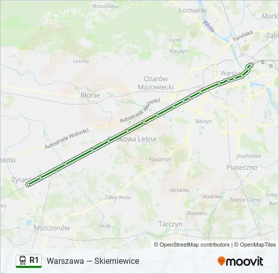 R1 skąd odjeżdża? Sprawdź, gdzie znajdziesz najbliższe przystanki