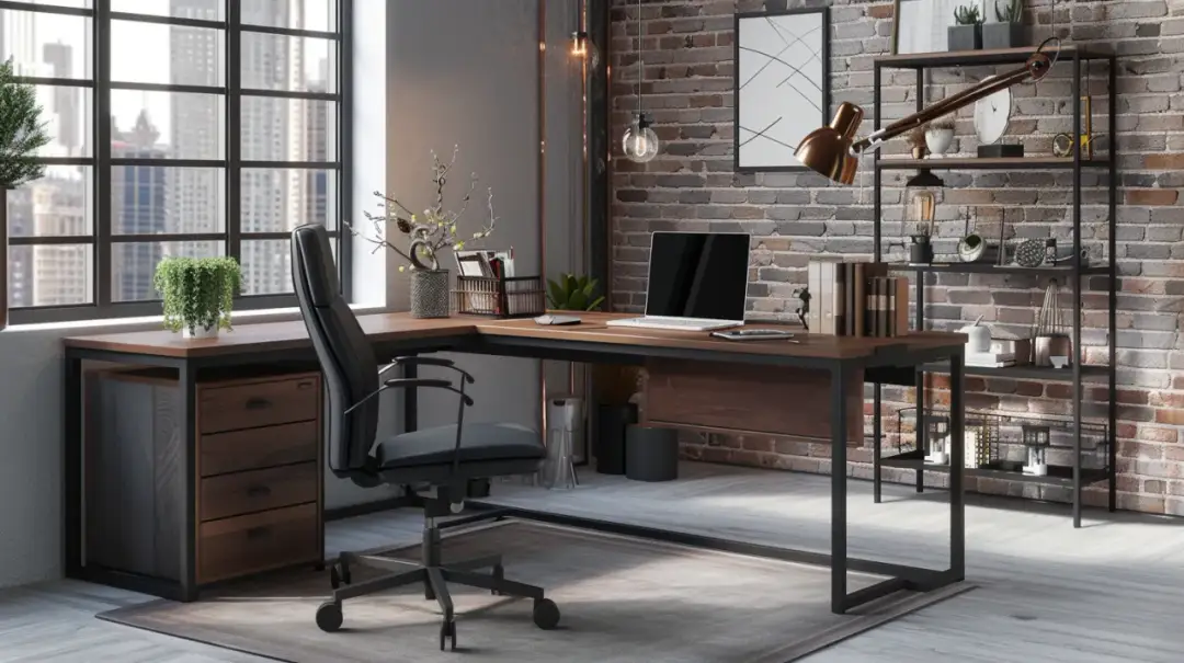 Biurko narożne loft – Nowoczesny design do biura: jakie są zalety biurek