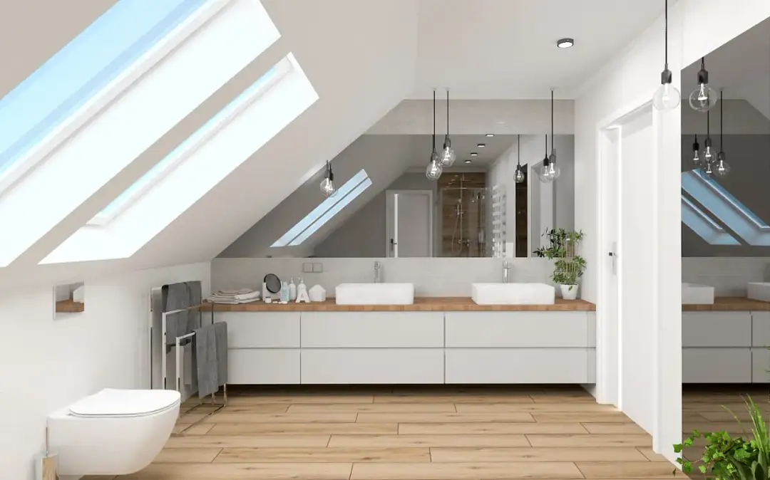 Jak łatwo urządzić małą łazienkę ze skosem: 10 praktycznych wskazówek