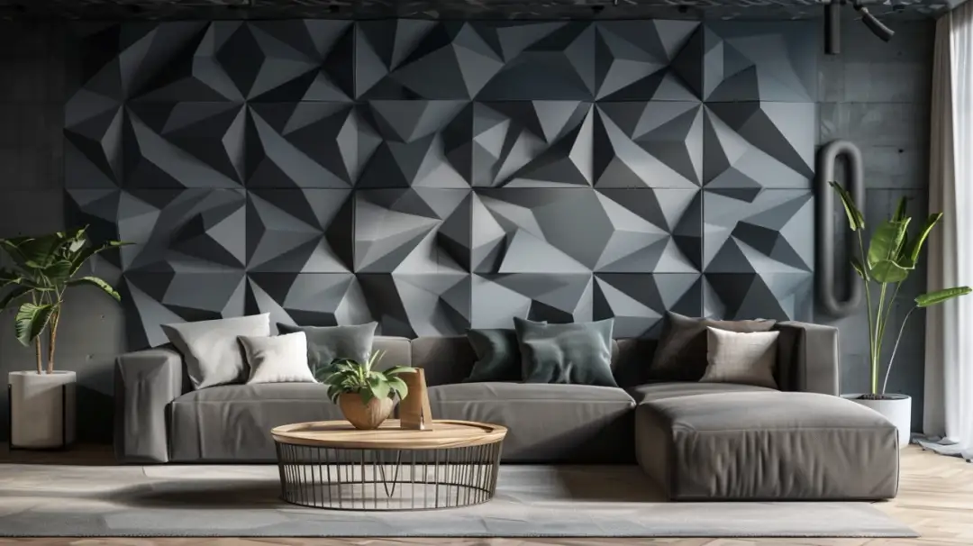 Kasetony 3D na ścianie - trójwymiarowy detal nadający wnętrzu uroku