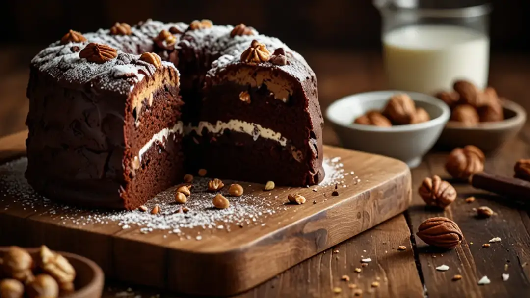 Jak zrobić domowe ciasto z orzechami i czekoladą: Przepis na ciasto orzechowe