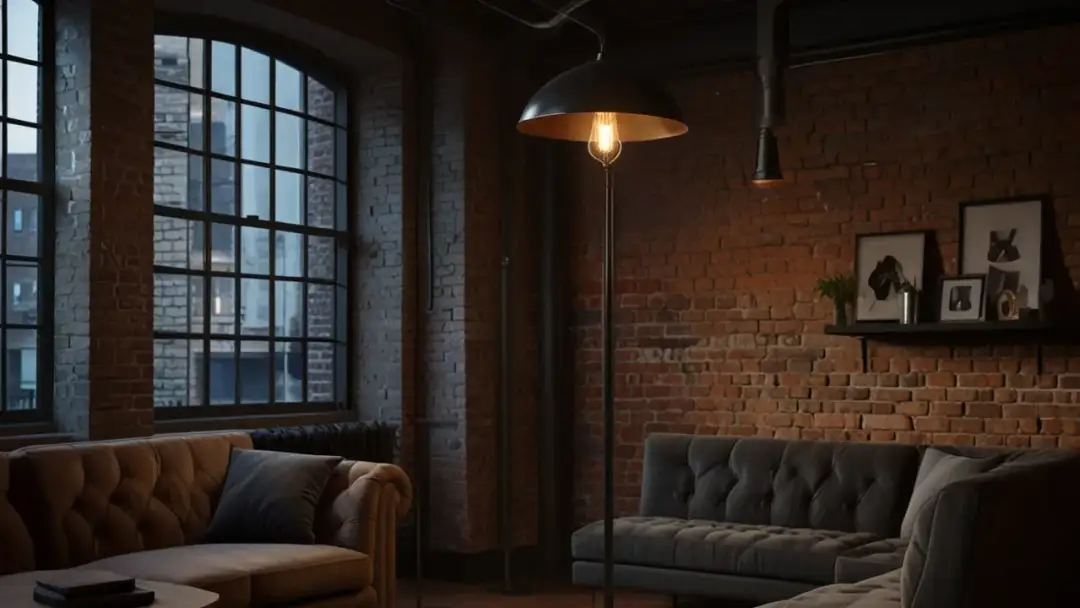 Lampa podłogowa retro: Czy lampa podłogowa retro pasuje do industrialnych wnętrz?