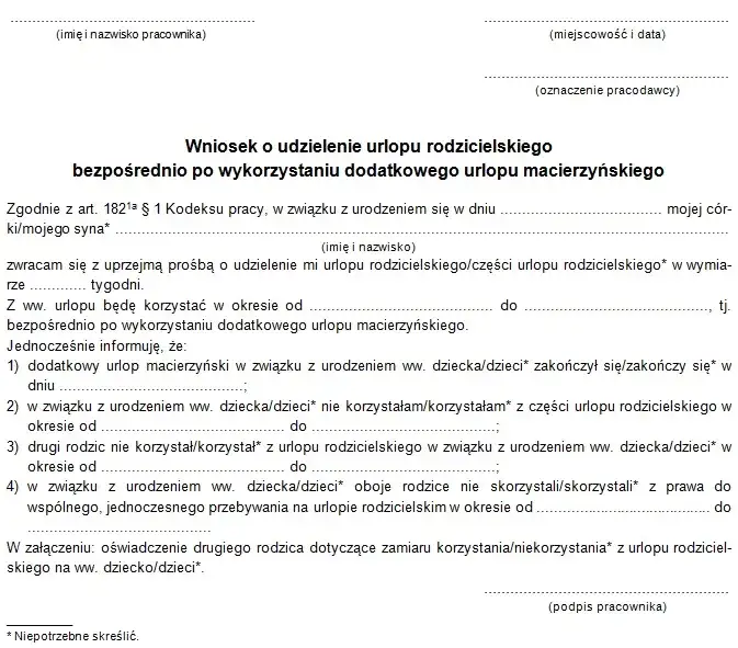 Jak wypełnić wniosek o urlop macierzyński: Prosty wzór krok po kroku