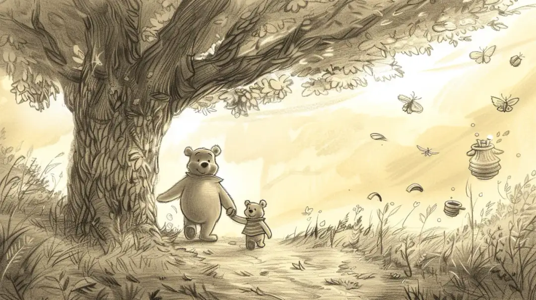 Szkic Kubusia Puchatka: Jakie są najpiękniejsze ilustracje z kultowej baśni?