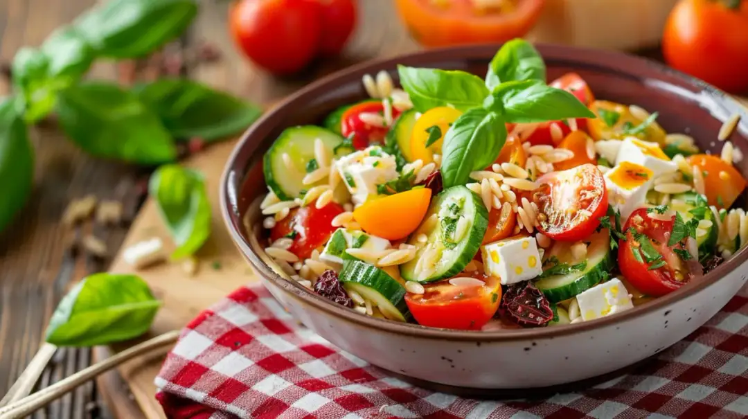 Sałatka z makaronem orzo: Włoska uczta w Twoim domu bez wysiłku