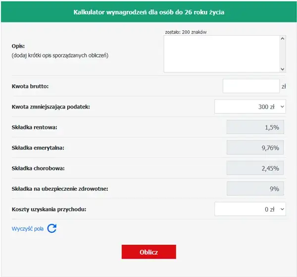 26,50 zł brutto na netto - szybkie przeliczenie wynagrodzenia