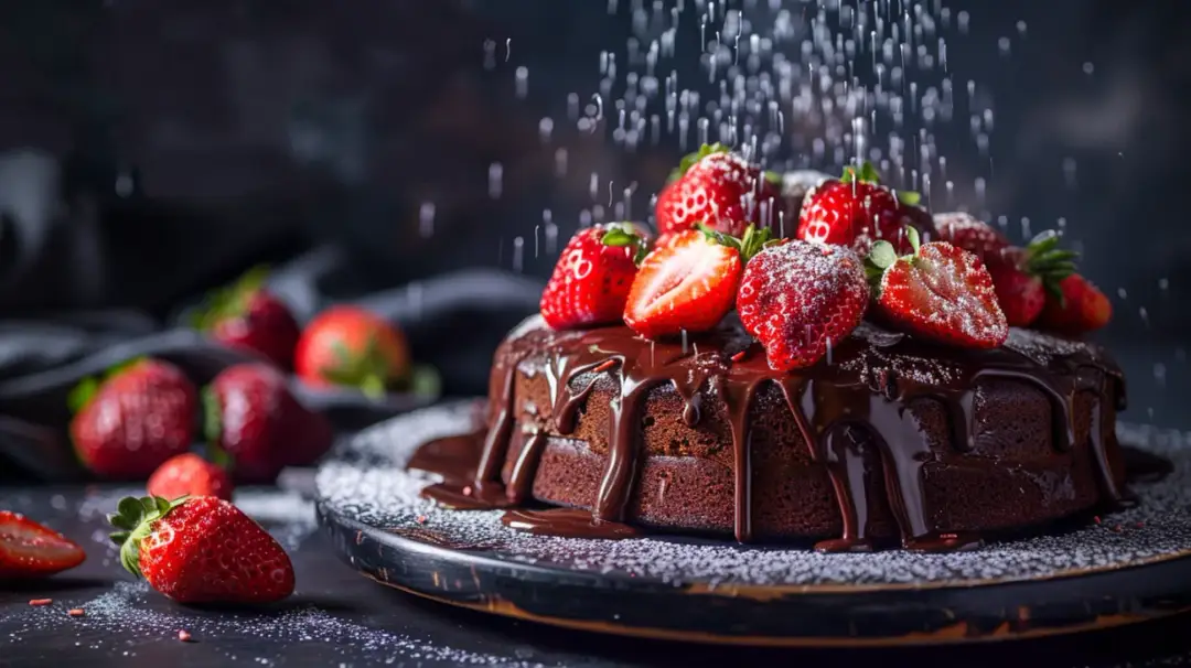 Jak zrobić rozkoszne ciasto kakaowe z truskawkami: prosty przepis