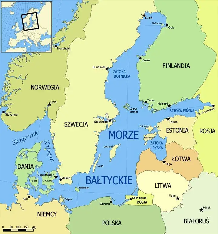 Gdzie dokładnie leży Morze Bałtyckie? Poznaj jego położenie i kraje graniczące