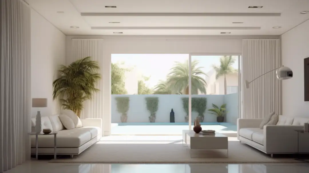 Drzwi przesuwne od sufitu do podłogi - montowane do sufitu