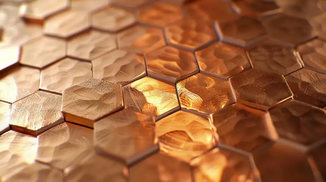 Dlaczego mozaika miedziana heksagon jest hitem w aranżacji wnętrz?