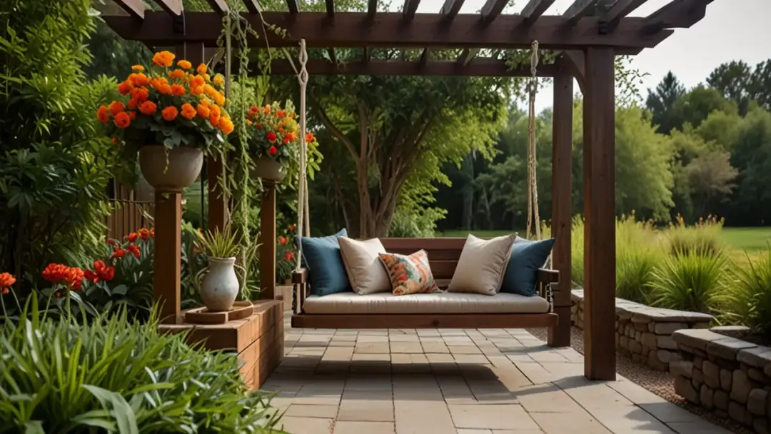 Ławka ogrodowa wisząca – Wybór, funkcjonalność i estetyka w aranżacji ogrodu