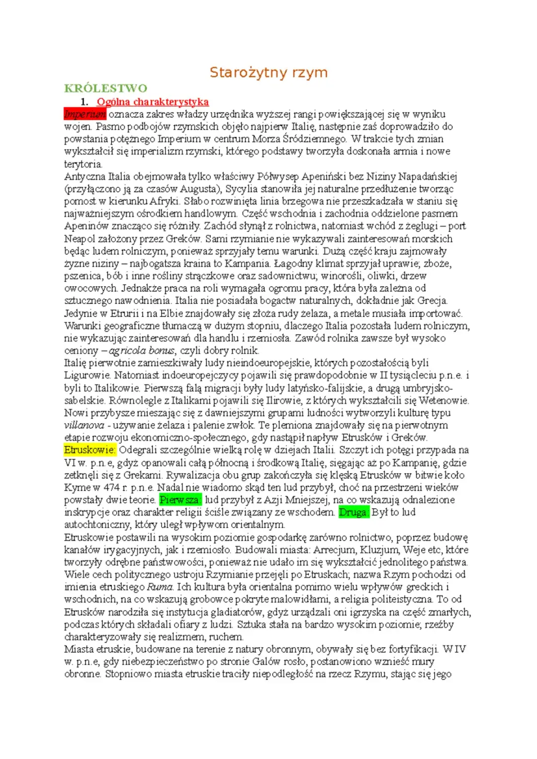 Starożytny Rzym: kompletna notatka dla uczniów i pasjonatów