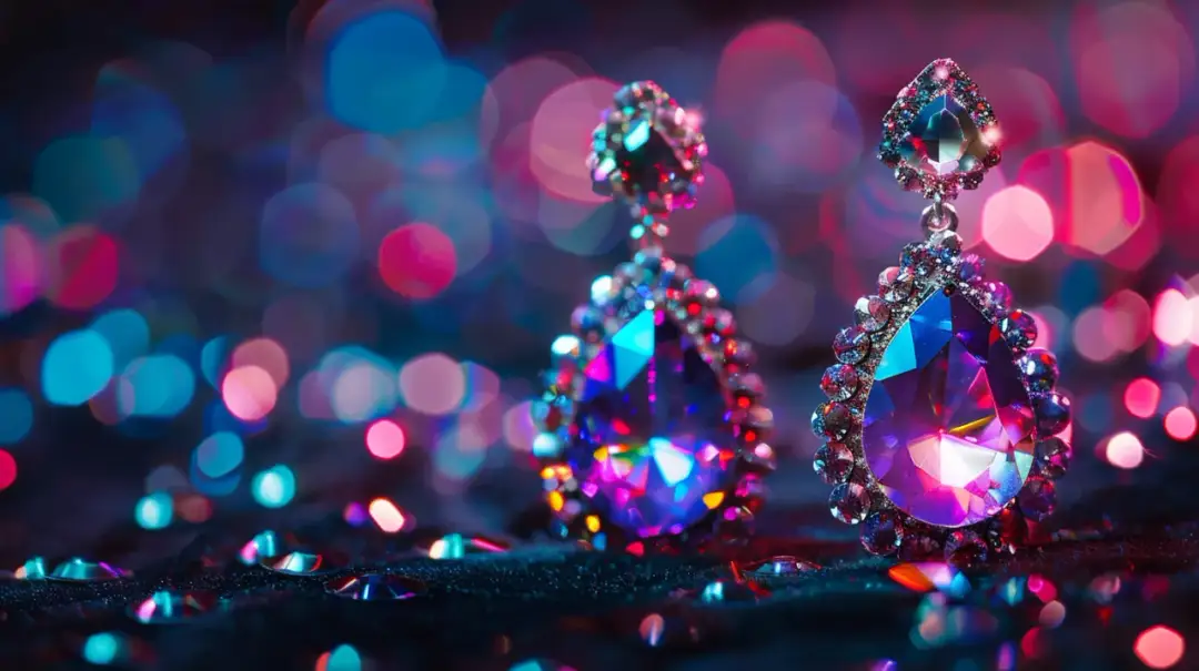 Kolczyki kryształowe - błyszczący dodatek na wieczorne wyjścia!