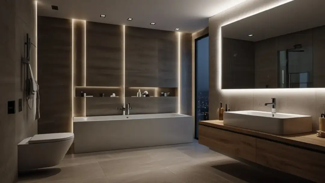 Listwa sufitowa LED w łazience: Nowoczesne i funkcjonalne oświetlenie