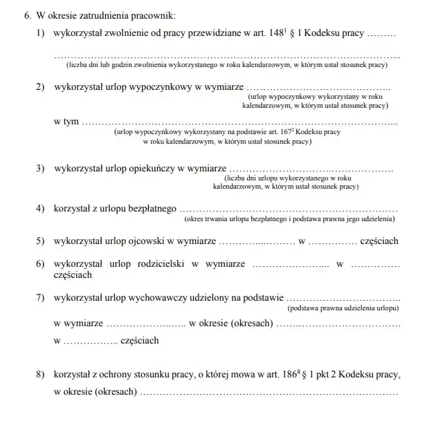 Jak wpisać w świadectwie pracy dodatkowy urlop niepełnosprawnego skutecznie