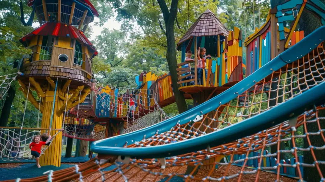 Twórcze i wytrzymałe place zabaw dla starszych dzieci - inspiracje