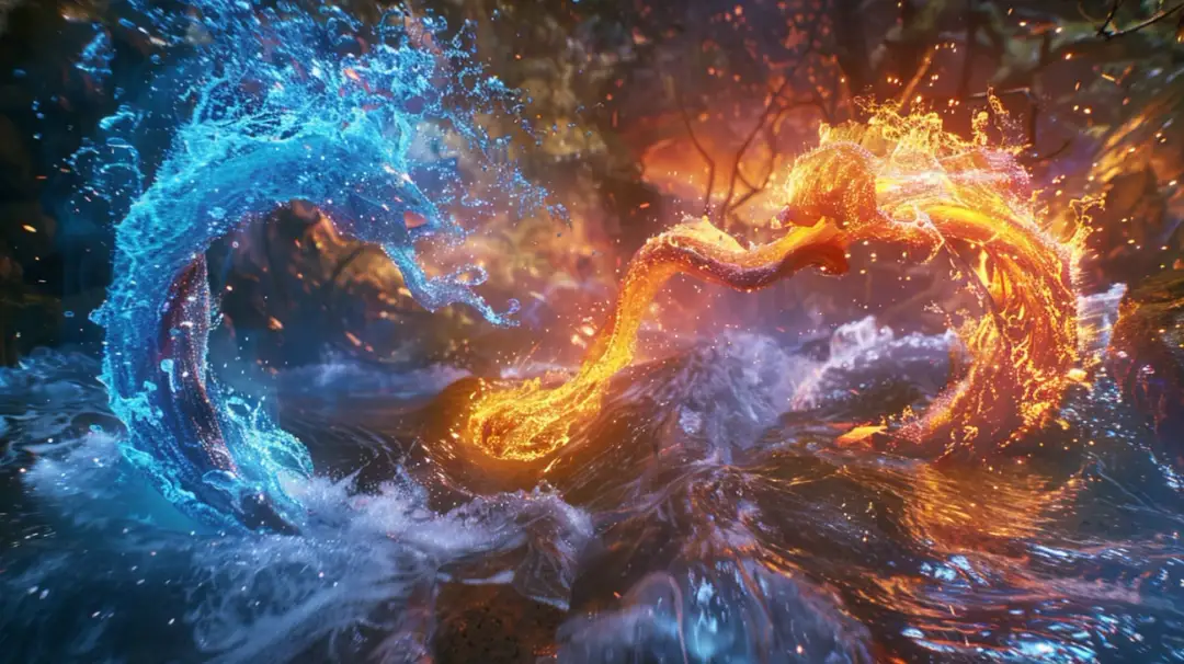 Bajka o ogniu i wodzie: przygody dla najmłodszych czytelników