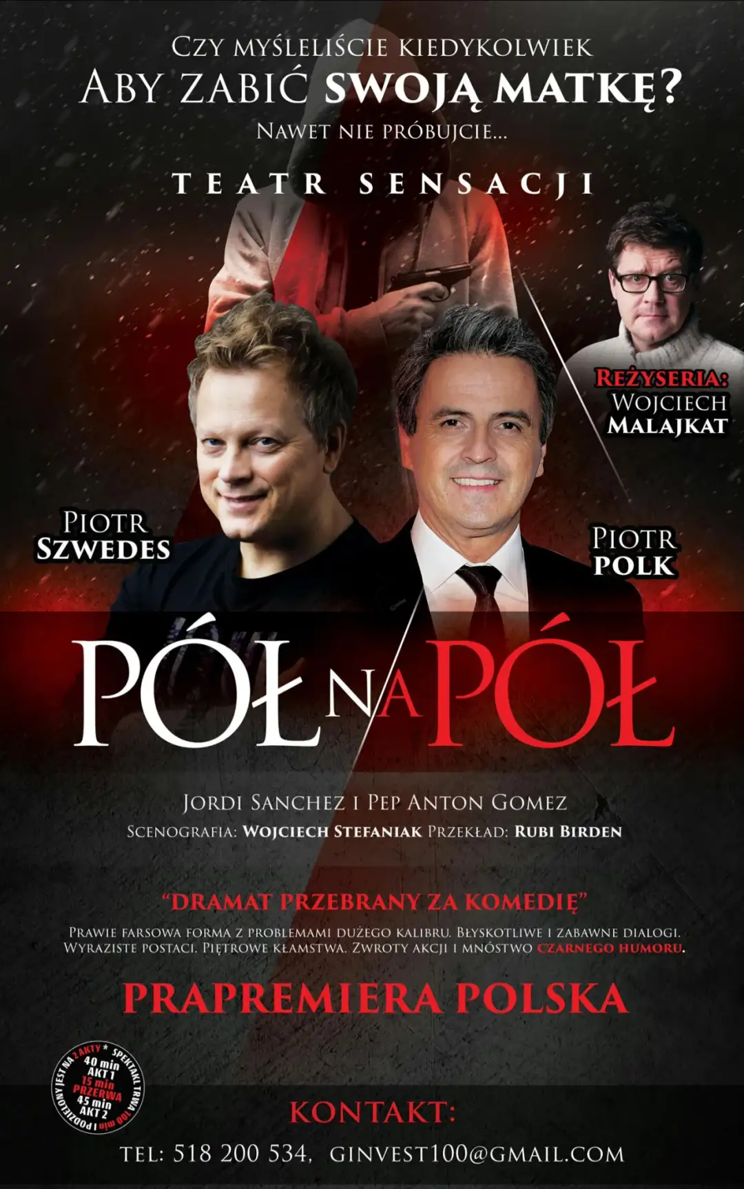 Spektakl pół na pół - czarna komedia o skomplikowanych relacjach rodzinnych