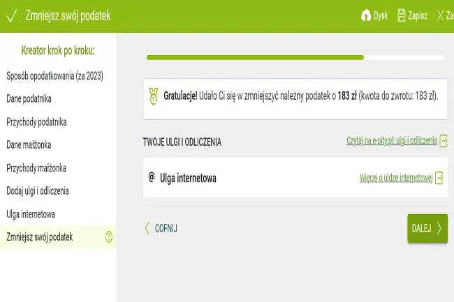 Ulga podatkowa na internet - jednorazowa możliwość odliczania dla podatnika