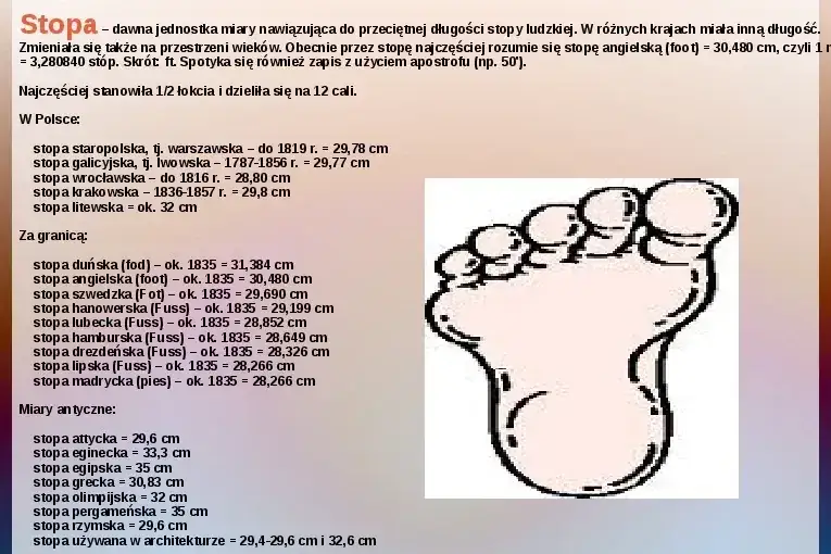 Ile to jest stopa? Poznaj przelicznik na metry i centymetry