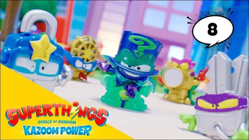 Pełen akcji świat komiksów Super Zings - bohaterowie i przygody w Kaboom City