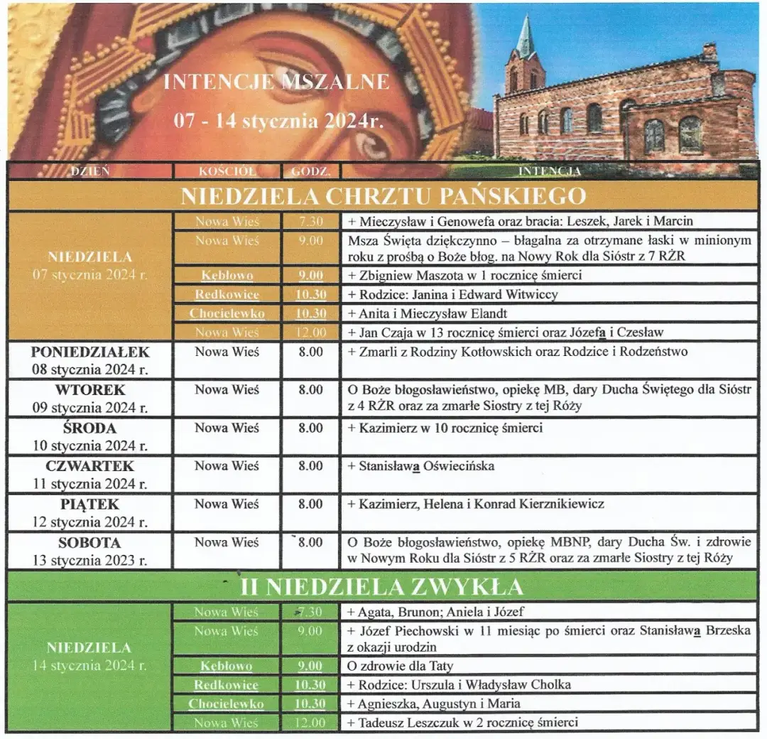Intencje mszalne Pszów: sprawdź ogłoszenia kościoła na najbliższe dni