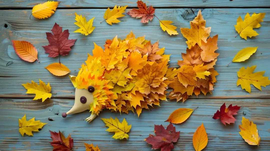 Jak zrobić jeża z liści? Jesienna praca plastyczna krok po kroku dla dzieci