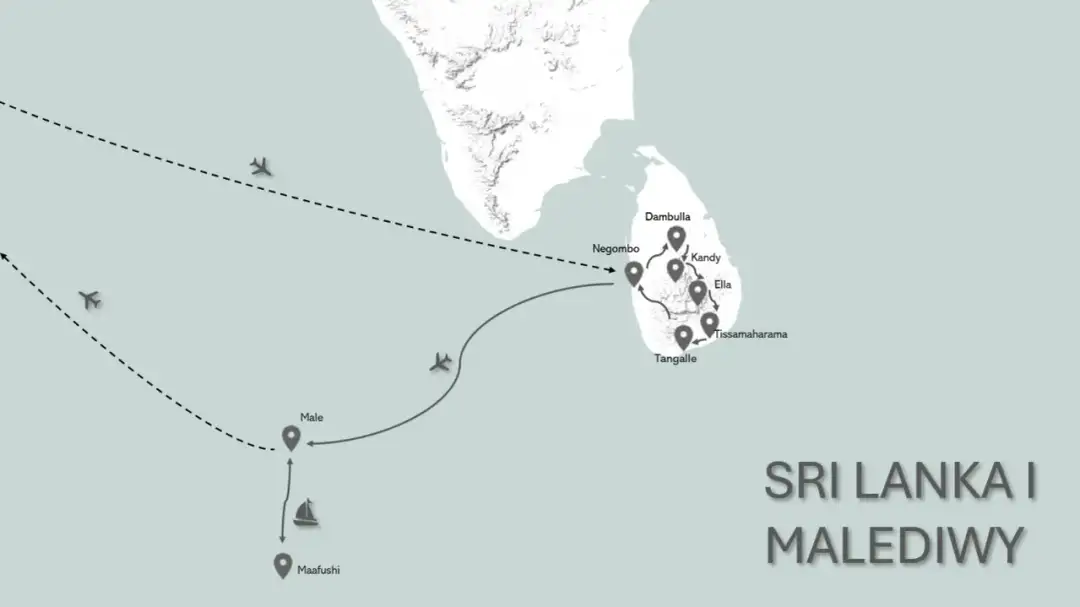 Wycieczka Sri Lanka i Malediwy: najlepszy plan zwiedzania i wypoczynku