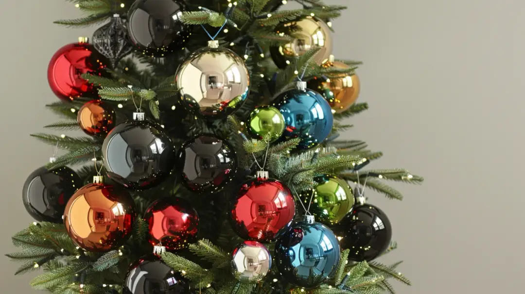Choinka z czarnymi bombkami: Jaki kolor do nich dobrać?