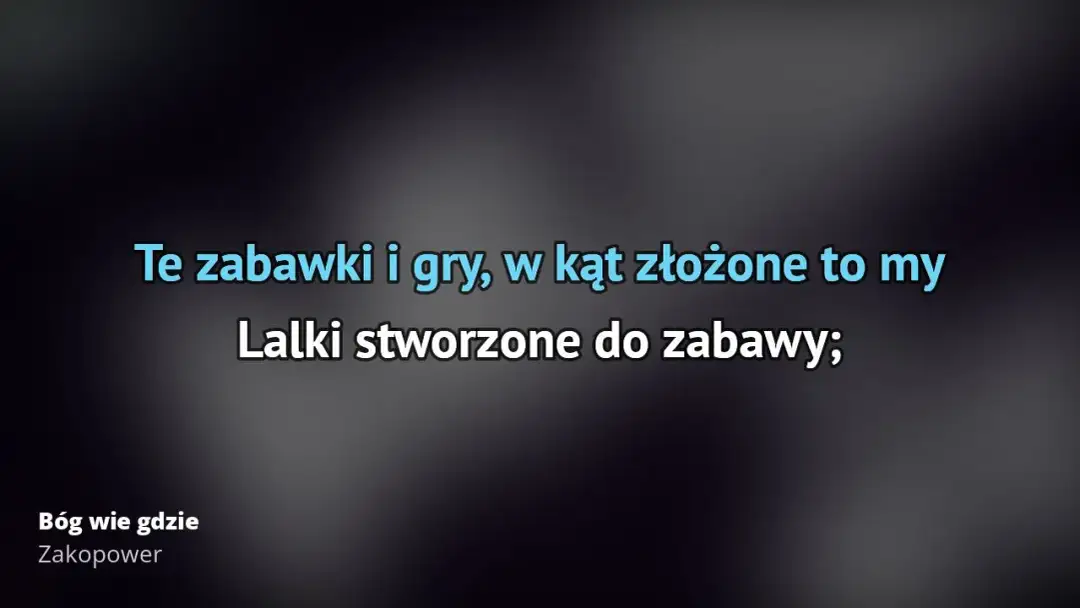 Tekst piosenki Zakopower Bóg wie gdzie - popularna ballada o wolności