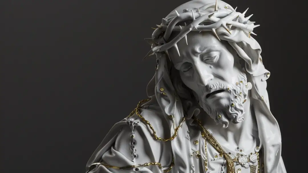 Tajemnice wiary: sakralne figury - Jezus w sztuce porcelany