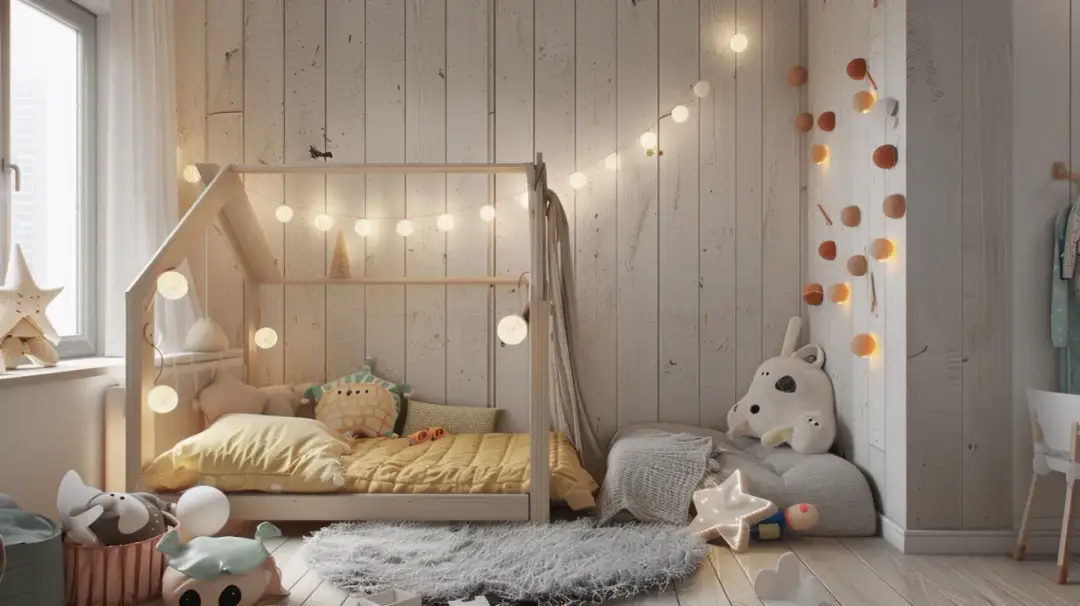 Przytulny azyl: Inspiracje na boazerię dekoracyjną w pokoju dziecięcym