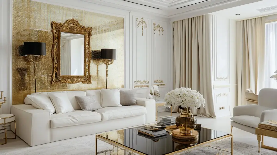 Złoty akcent wnętrz - tajniki dekoracji złotymi dodatkami