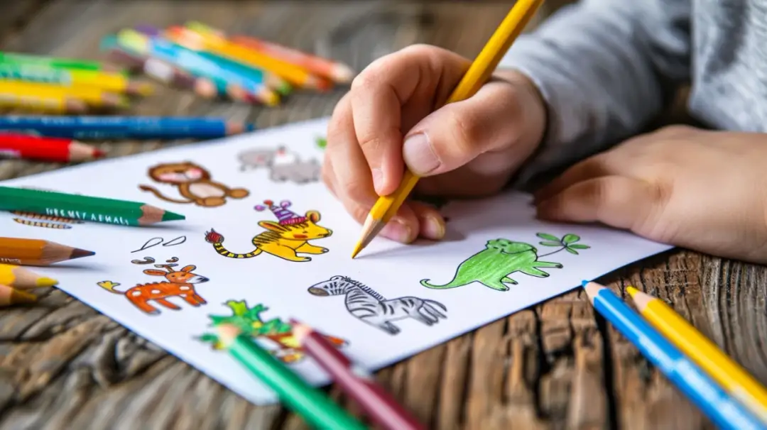 Kartka urodzinowa do kolorowania dla dzieci: Wzory i szablony do druku