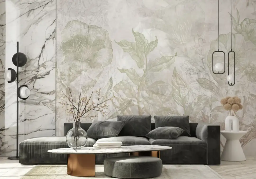 Modne tapety do salonu – trendy, które odmieniają wnętrze i dodają stylu