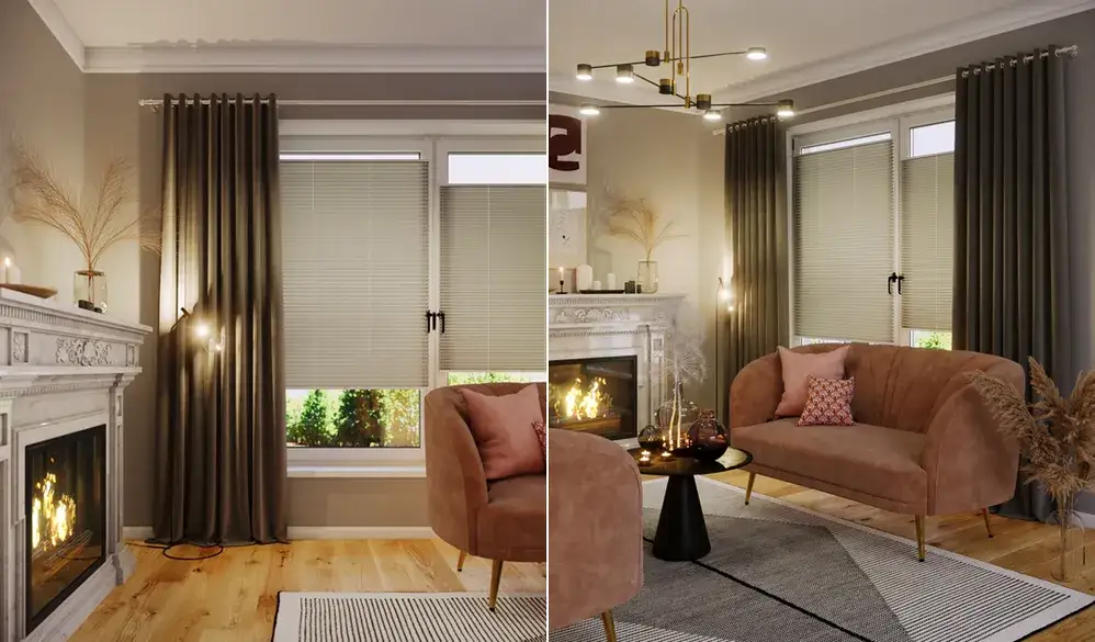 Pasujące zasłony do beżowych ścian - jakie wybrać, aby stworzyć idealną aranżację