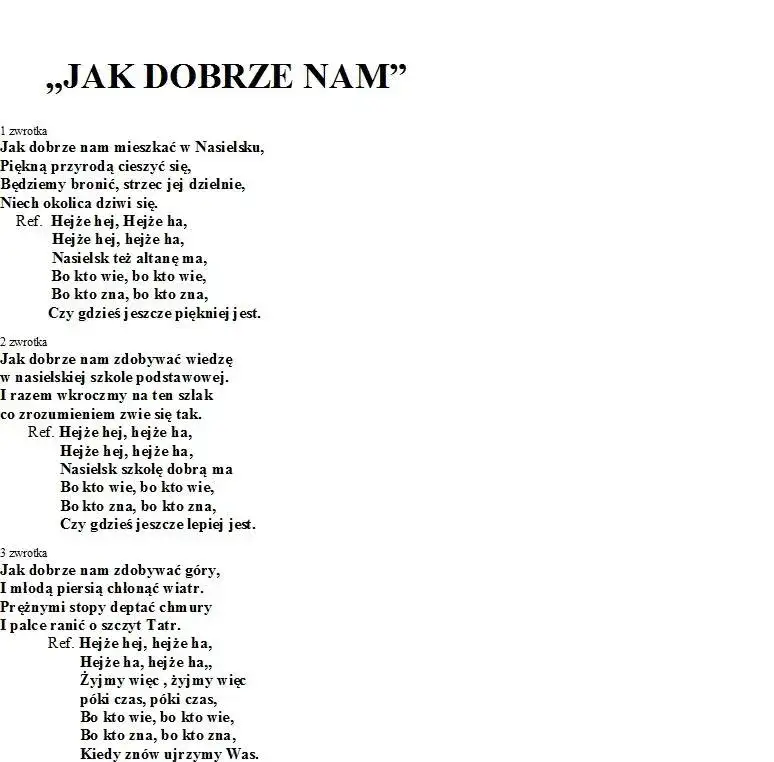 Tekst piosenki jak dobrze nam zdobywać góry: wszystkie zwrotki i akordy