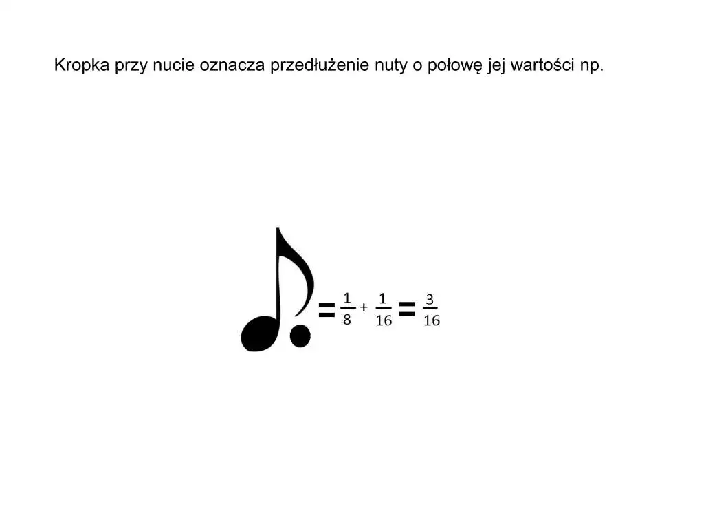 Co oznacza kropka przy nucie? Klucz do zrozumienia muzyki