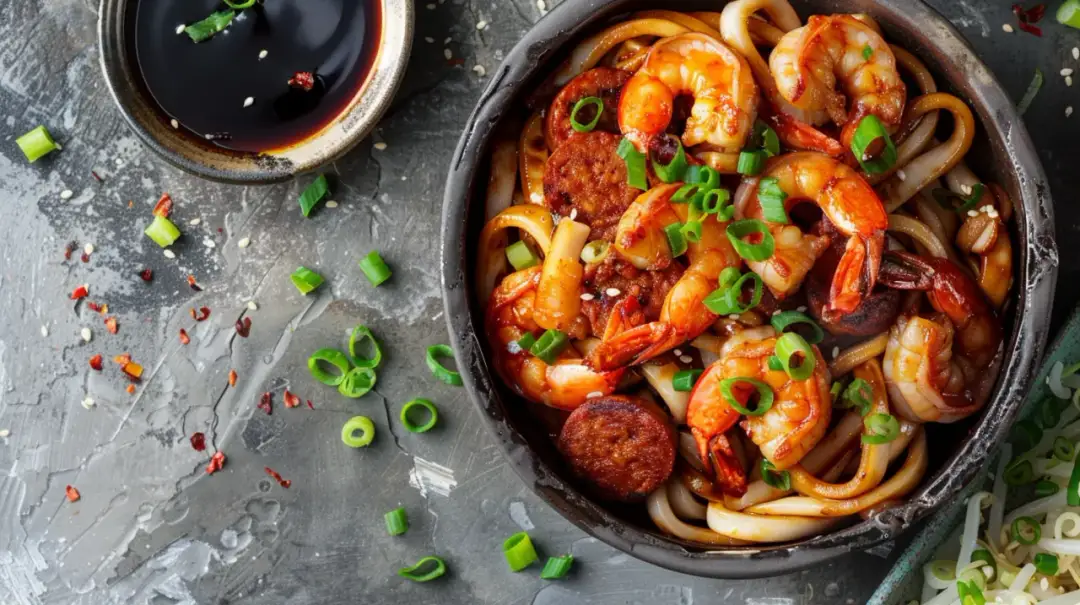Makaron udon z krewetkami: Azjatycki obiad w 15 minut dla zabieganych