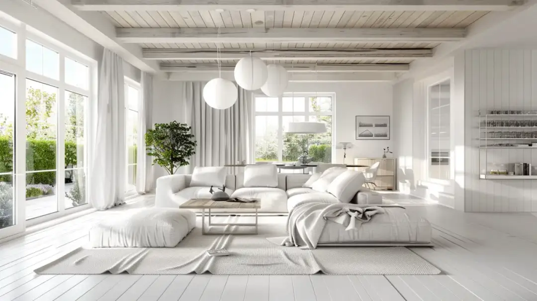 Biała deska na suficie: elegancja i styl dla nowoczesnych wnętrz