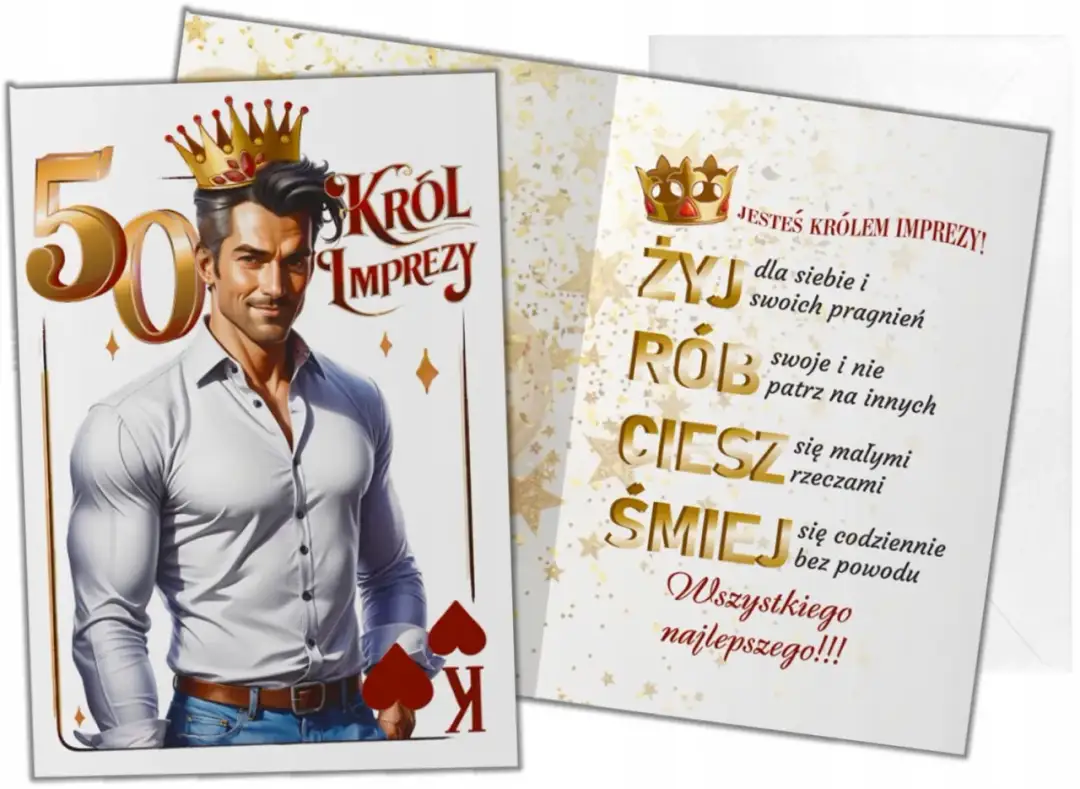 Śmieszne życzenia na 50 urodziny - Wierszyki dla koleżanki i faceta