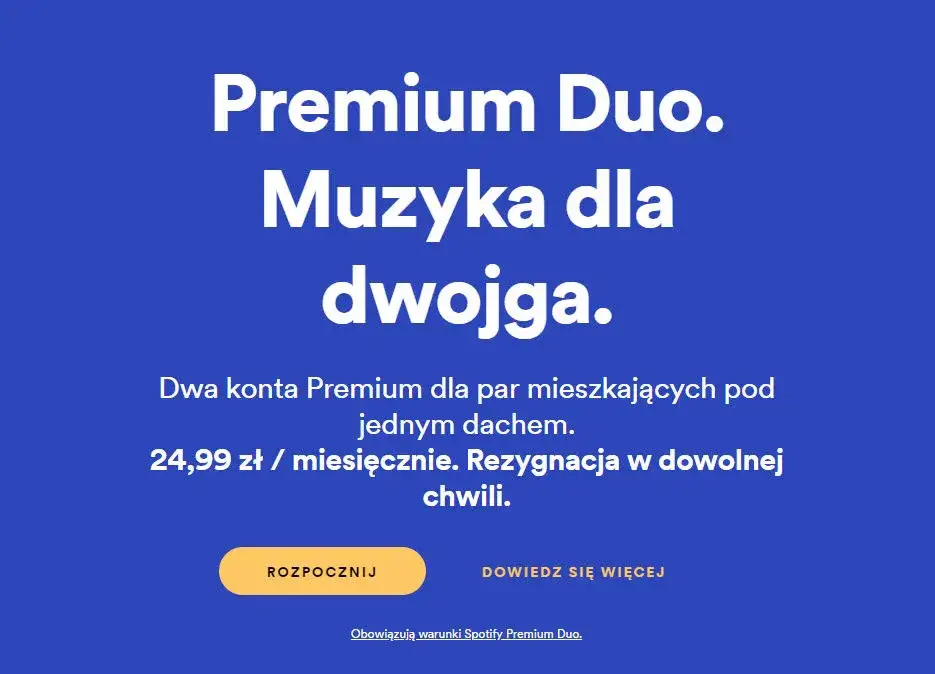Ile kosztuje Spotify Premium Duo? Sprawdź, czy warto płacić więcej.