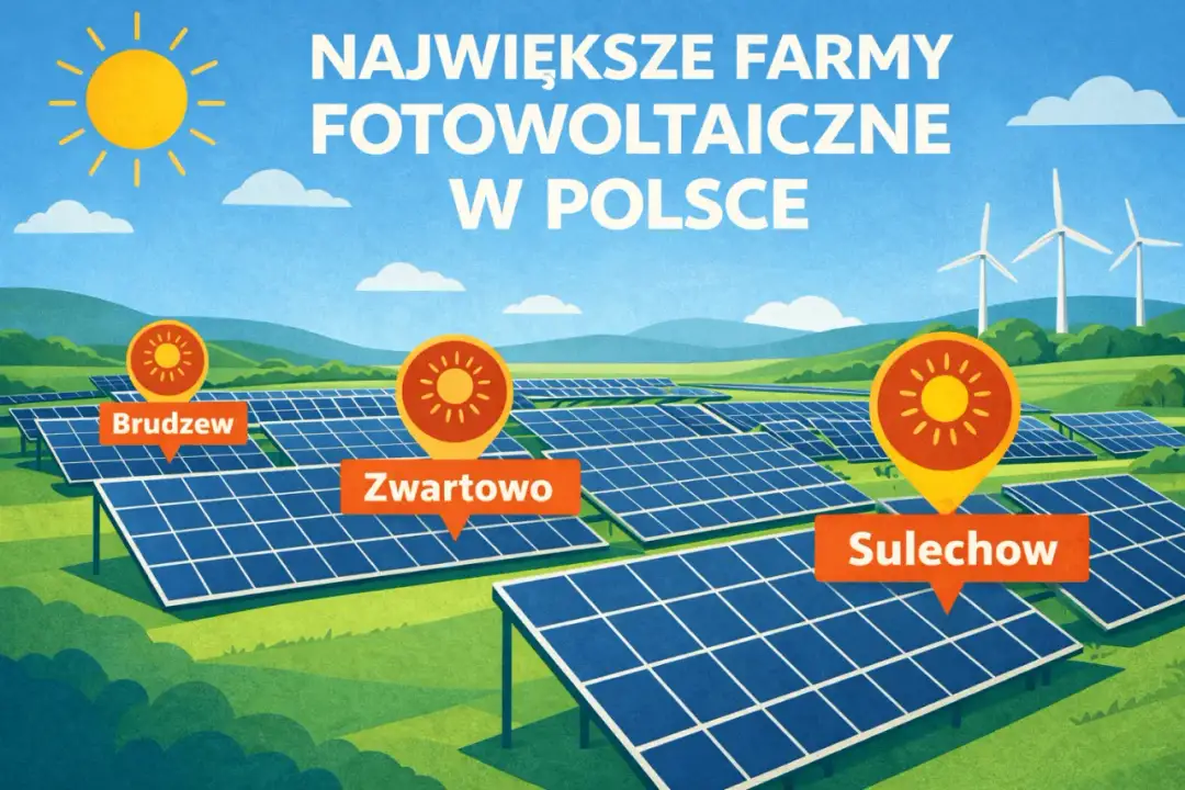 Mapa mocy: Największe farmy fotowoltaiczne w Polsce i na świecie
