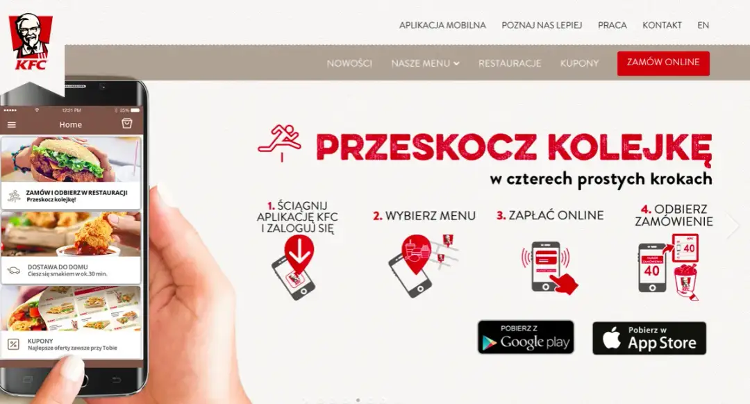 Gdzie wpisać kod w aplikacji KFC, aby zaoszczędzić na zamówieniu?