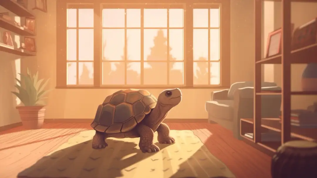 Czy żółw może chodzić po domu?
