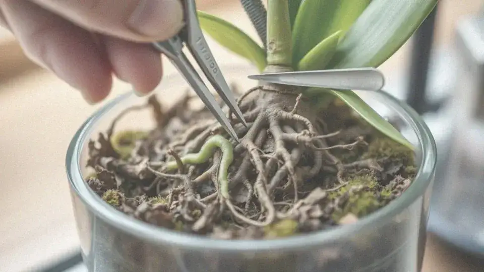 Jak przycinać korzenie storczyka, aby uniknąć ich usychania?