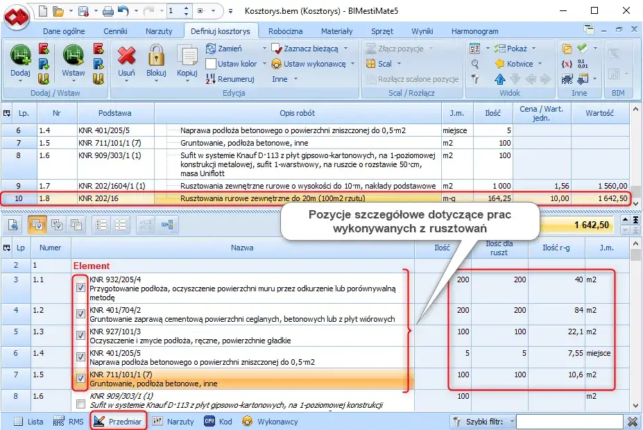 Przedmiarowanie rusztowań i deskowań: uniknij kosztownych błędów w obliczeniach