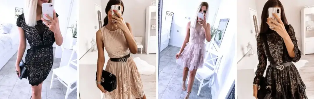 Jaki naszyjnik do koronkowej sukienki, aby nie przytłoczyć stylizacji?