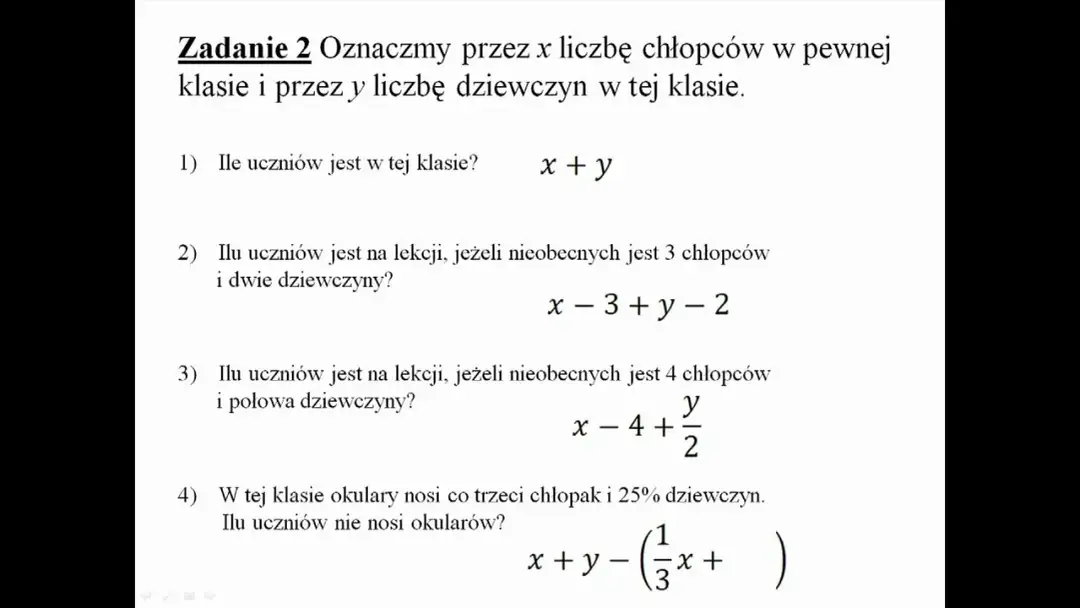 Jak zrozumieć wyrażenia algebraiczne klasa 7 - proste przykłady i ćwiczenia