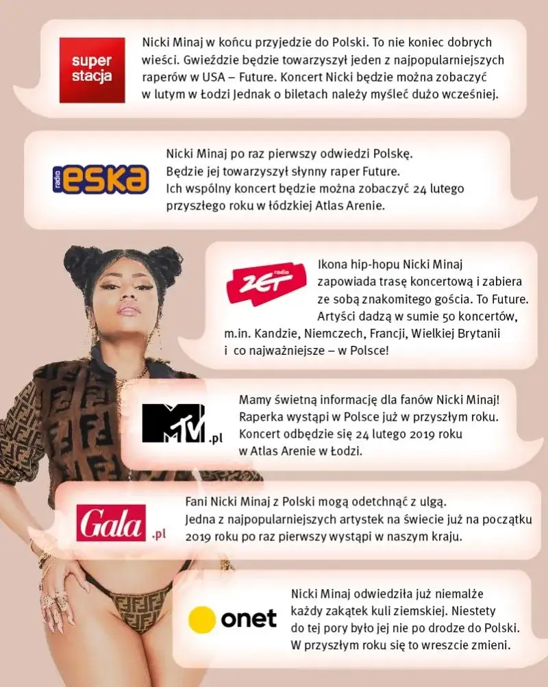 Ile kosztuje bilet na koncert Nicki Minaj? Ceny, które zaskakują